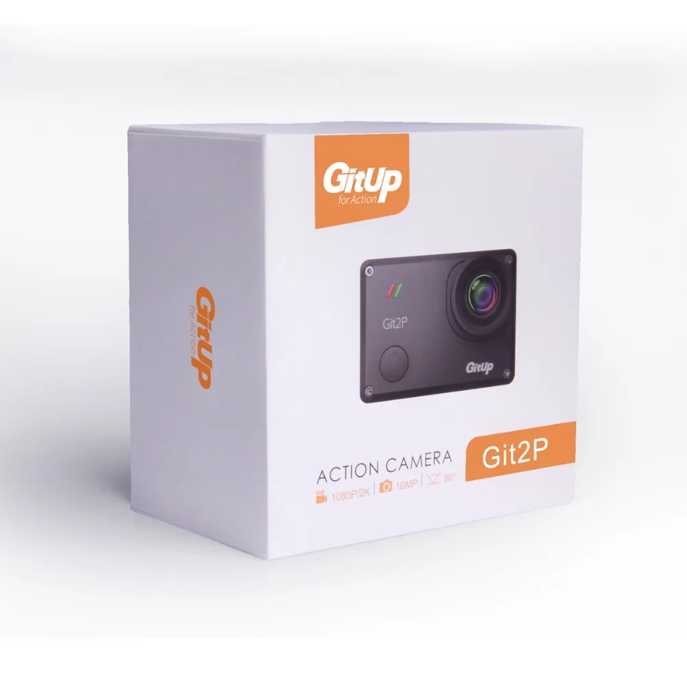 GitUp Git2P Action Camera WiFi 2K Sports DV Standard Edition 16MP 90 Degree Lens Novatek 96660 2160P Camcorder Cam | Электроника