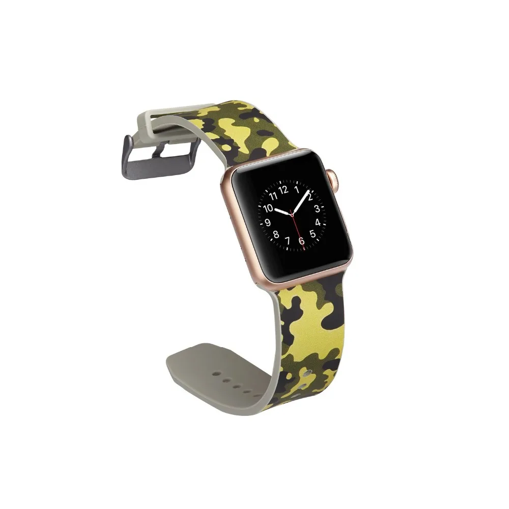 Ремешок для apple watch Группа apple watch 4 3 группа 42 мм 38 мм 44 мм/40 mmiwatch ремешок для часов браслет с принтом аксессуары для часов