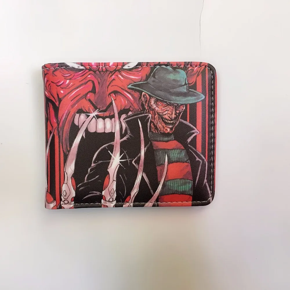 Новое поступление кошмар на Elm Street Фредди Крюгер логотип кошельки мульти кожаная