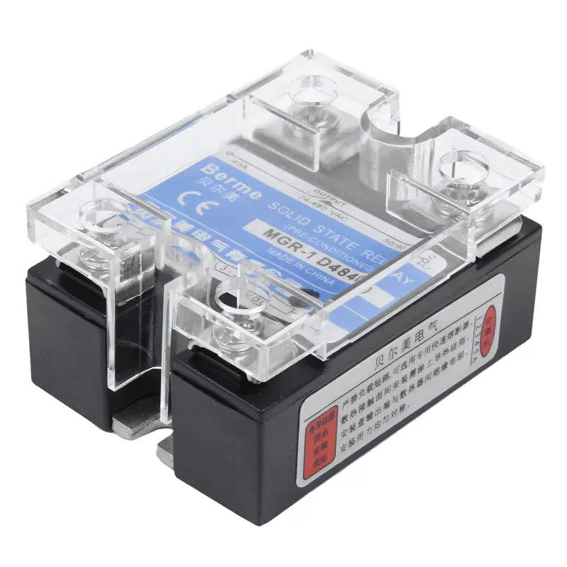 24-480V AC DC для 3-32VDC выход однофазный SSR твердотельное реле 40A | Обустройство дома
