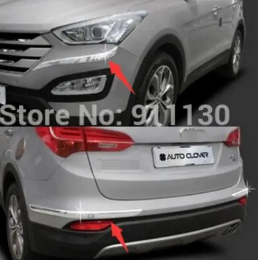 FRONT BUMPER CHROME COVER TRIM MOLDING PROTECTOR 2013 2014 2015 2016 for HYUNDAI SANTA FE SPORT IX45