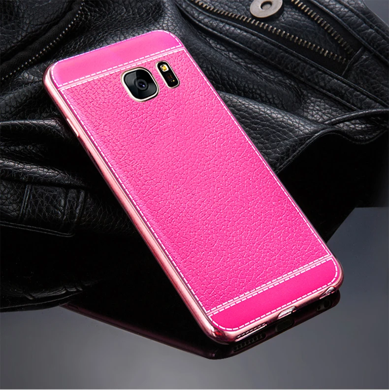 Для Samsung Galaxy S8 S9 S10 Plus S6 S7 edge силиконовая Мягкая термополиуретановая крышка-чехол для Galaxy S10E покрытие бампер кожаный чехол для телефона