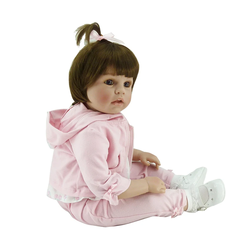 2017 хлопковая Кукла Reborn милые модные силиконовые куклы для новорожденных подарок