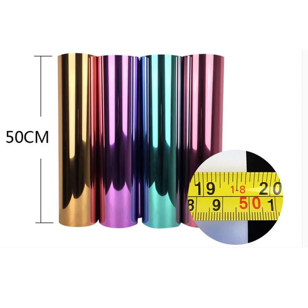 Металлик Винил с теплопередачей 50cm30cm розовый цвет футболки Garments20 &quotх12&quot винил