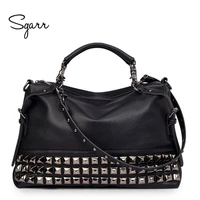sgarr luxury leather women shoulder bag brand designer leather handbags skin crossbody bag famous big female tote messenger bags
