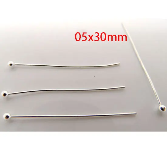 1000 шт. посеребренные шпильки для шаровой головки 30x0 5 мм (w00239)|pins findings|ball head pinshead pins
