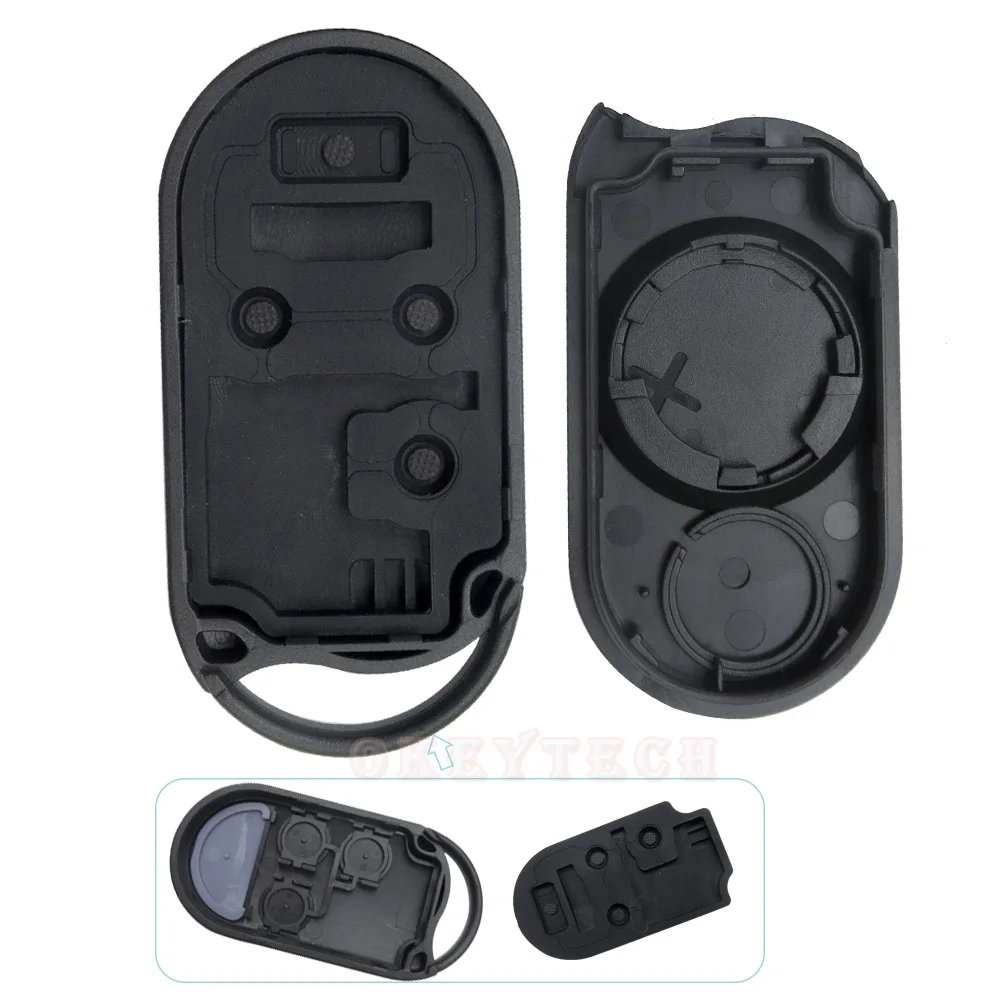OkeyTech новая Замена без ключа дистанционного оболочки чехол Fob 4 кнопки костюм для
