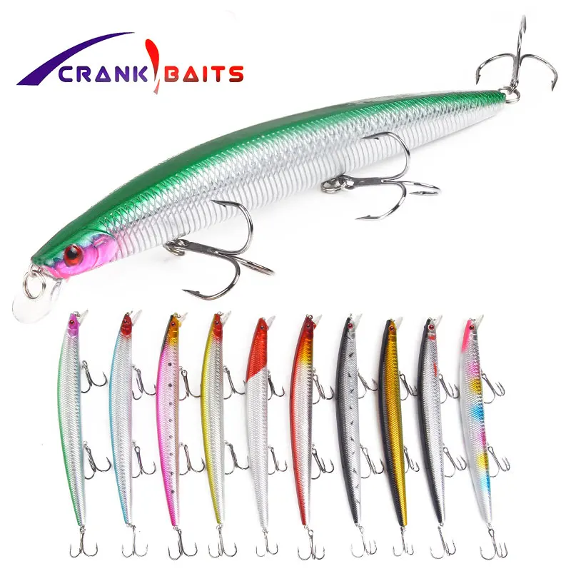 CANKBAIT 1 шт. рыболовный гольян длинный литье была искусственная приманка 180 мм 26 5 г