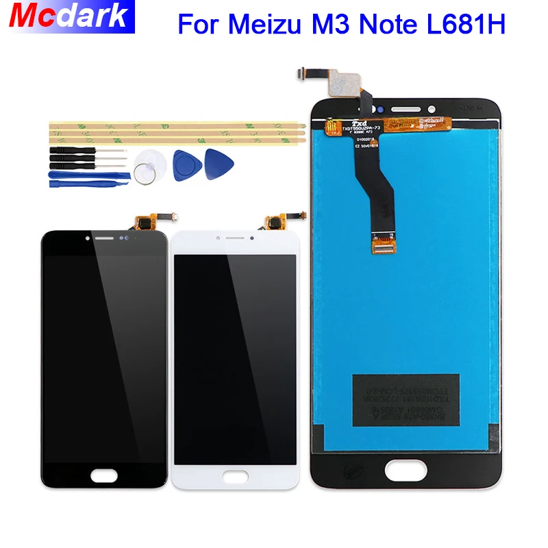 Mcdark для Meizu M3 Note L681H ЖК дисплей и фотоэлемент замены + инструменты клей|Экраны