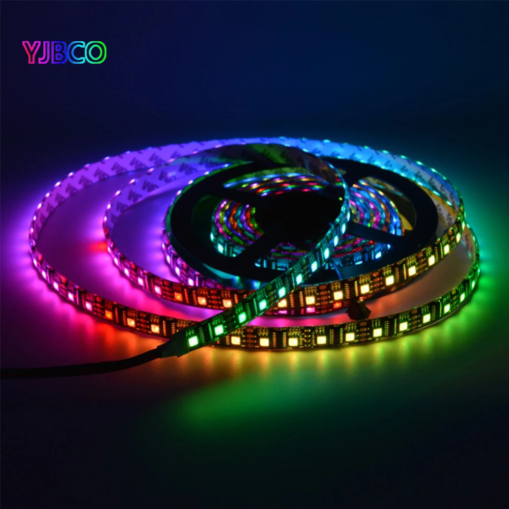 DC5V синхро-адаптер длиной 1 м/5 м LPD8806 5050 RGB 32/48/52/60 светодиодный s/m(1 ИК-2 чипа) светодиодный пиксель цифровой прибор приемно-Светодиодные ленты светильник DC5V