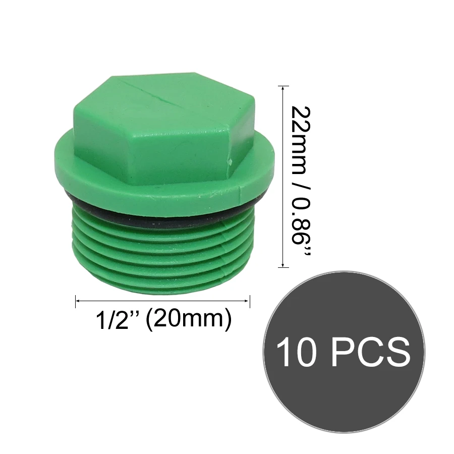 MUCIAKIE G1/2 G3/4 G1 ''штекер PPR с резьбой фитинги для труб заглушка трубы BSP