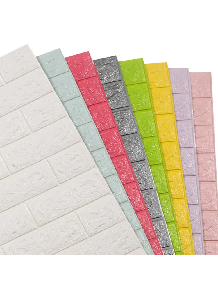 Наклейки на стену 3d сплошные настенные самоклеющиеся водонепроницаемые обои с