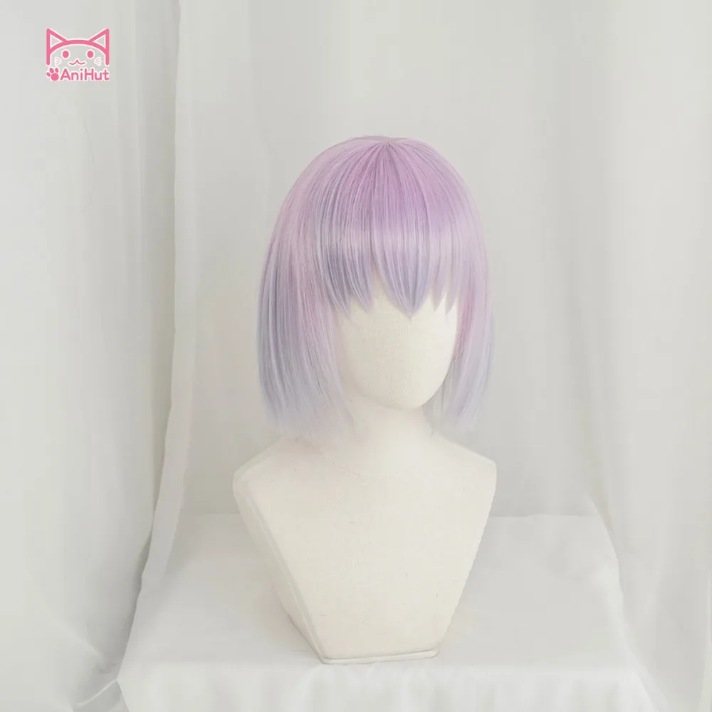 Anihut аниме SSSS. GRIDMAN Shinjo Akane Косплей парики женские длинные прямые Фиолетовый парик