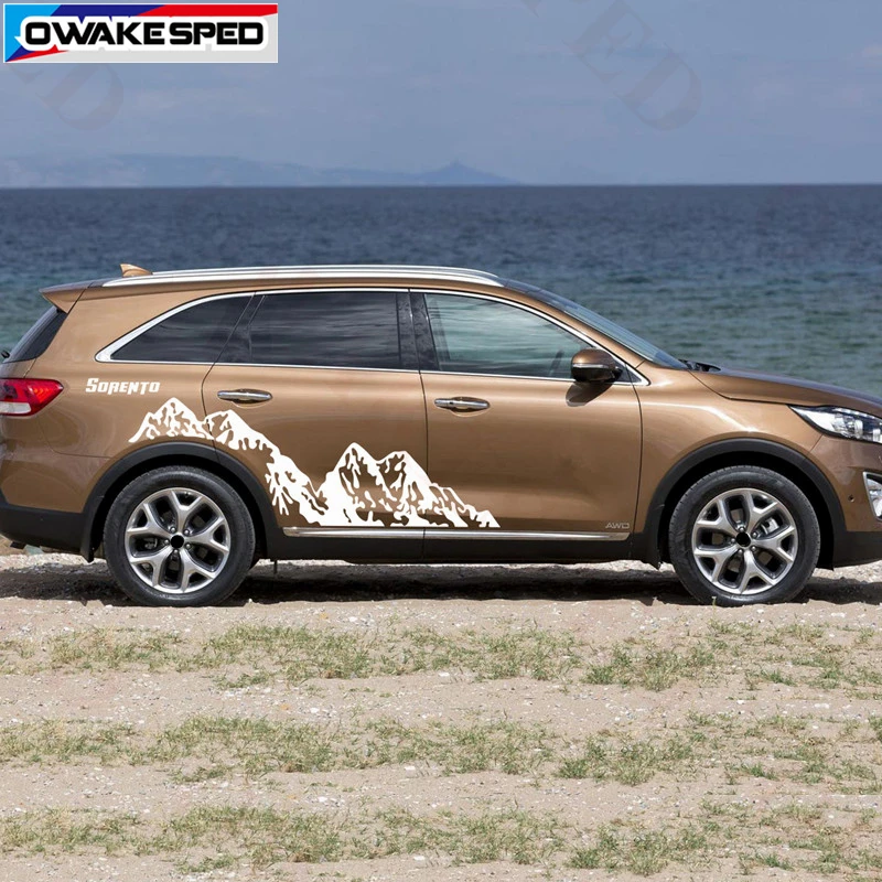 Наклейки на автомобиль горный декор для KIA Sorento 2010-2018 | Автомобили и мотоциклы