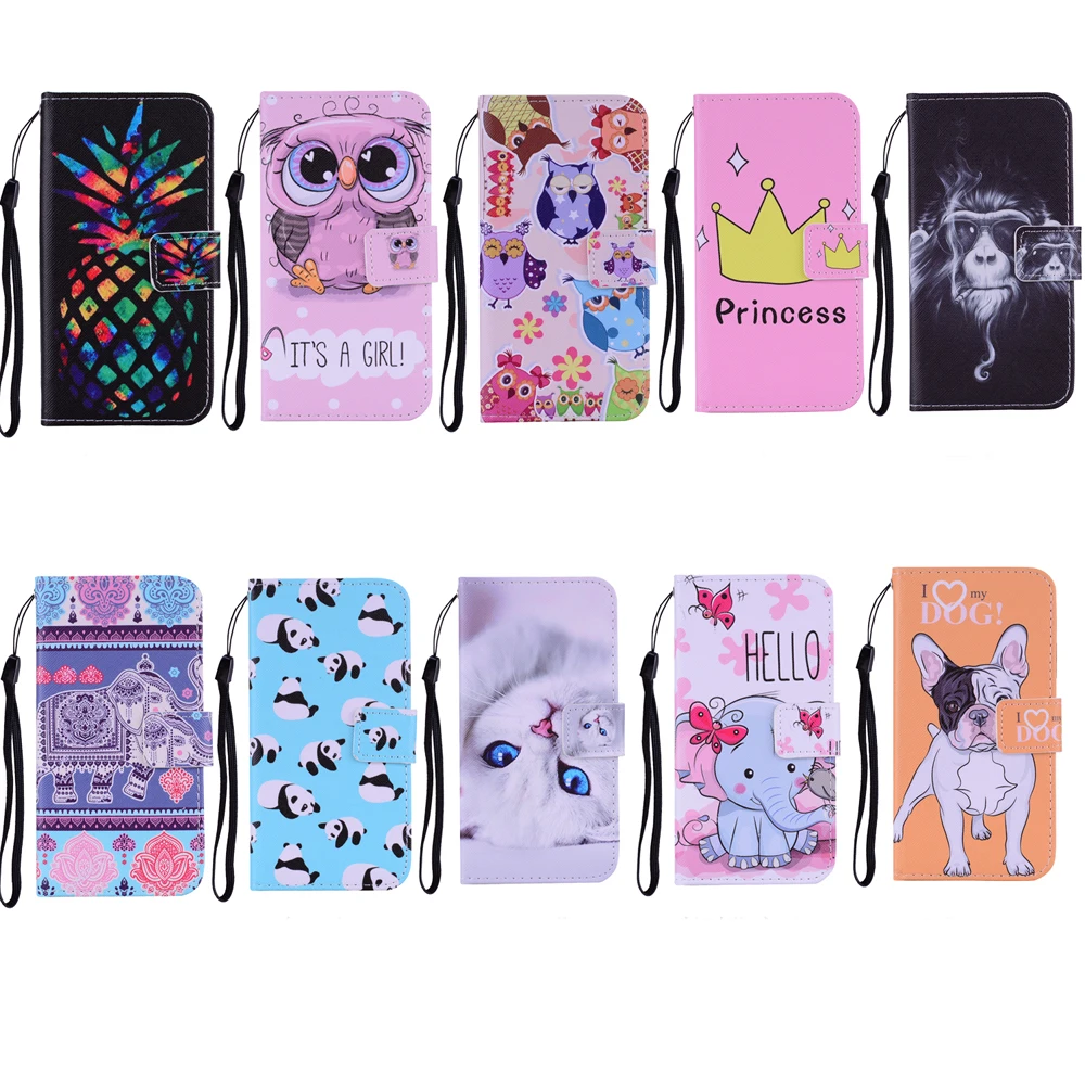 Кожаный чехол для Samsung Galaxy J3 2016 J36 симпатичный флип-кошелек SM J320F J320F/DS J320P J320A J300F J300H