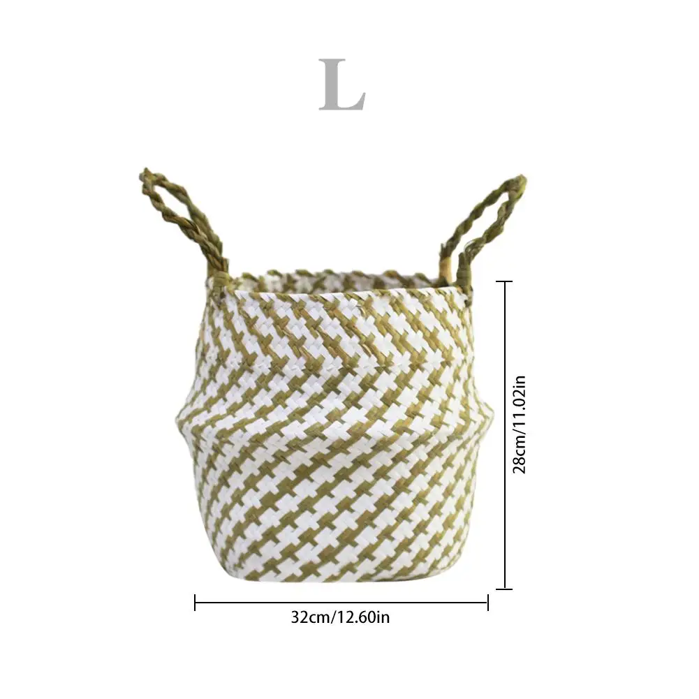 Корзина с цветами из морских водорослей складная бинауральная корзина для