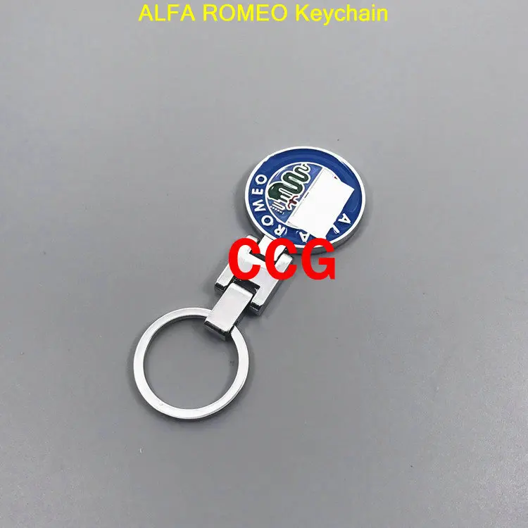 3D металлический цинковый сплав ALFA ROMEO автомобильный брелок для ключей с логотипом брелок кольцо для ключей автомобиля держатель для 147 156 166 159 паук Giulia брелок