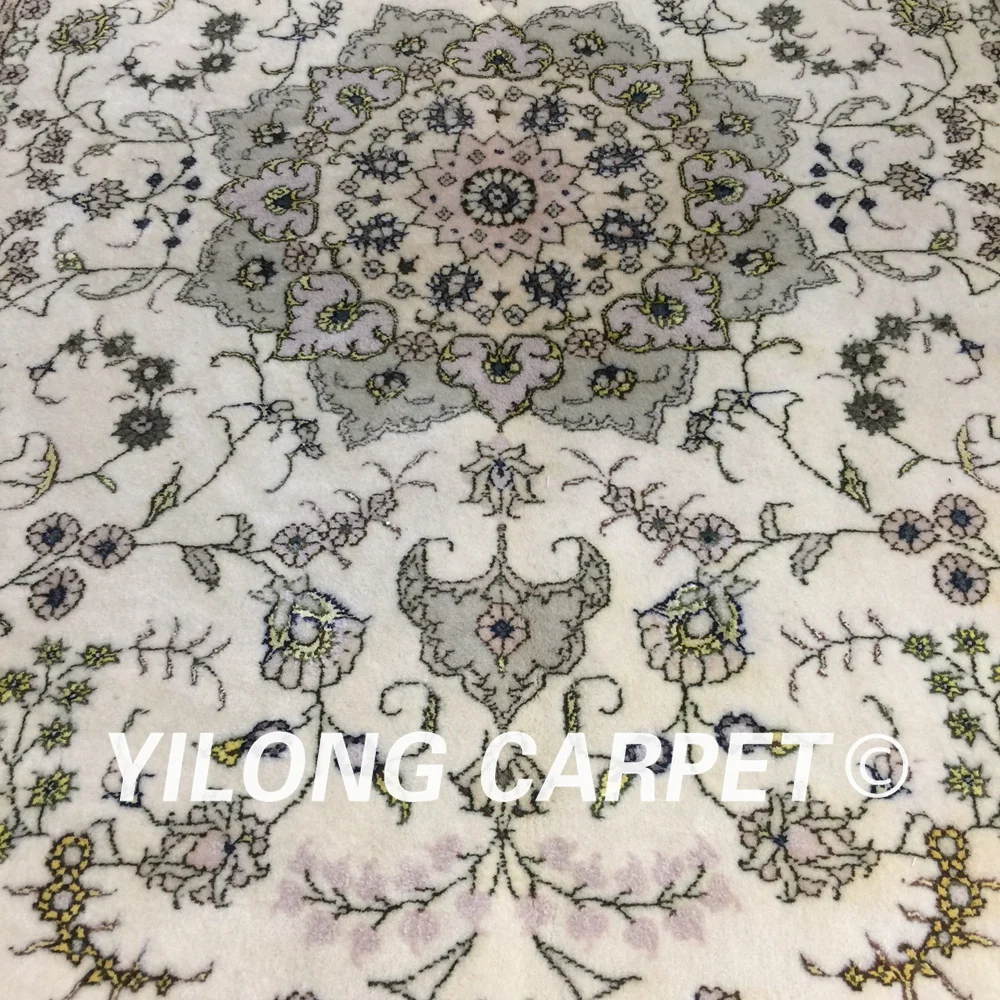 Yilong 4 'x 6' ручной персидский Дизайнерский ковер прочный Восточный Кум ковёр из
