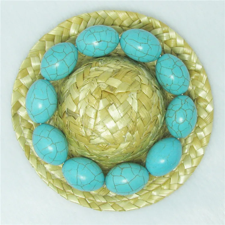 Модные тибетские ювелирные изделия бисер из риса этический синий браслет для