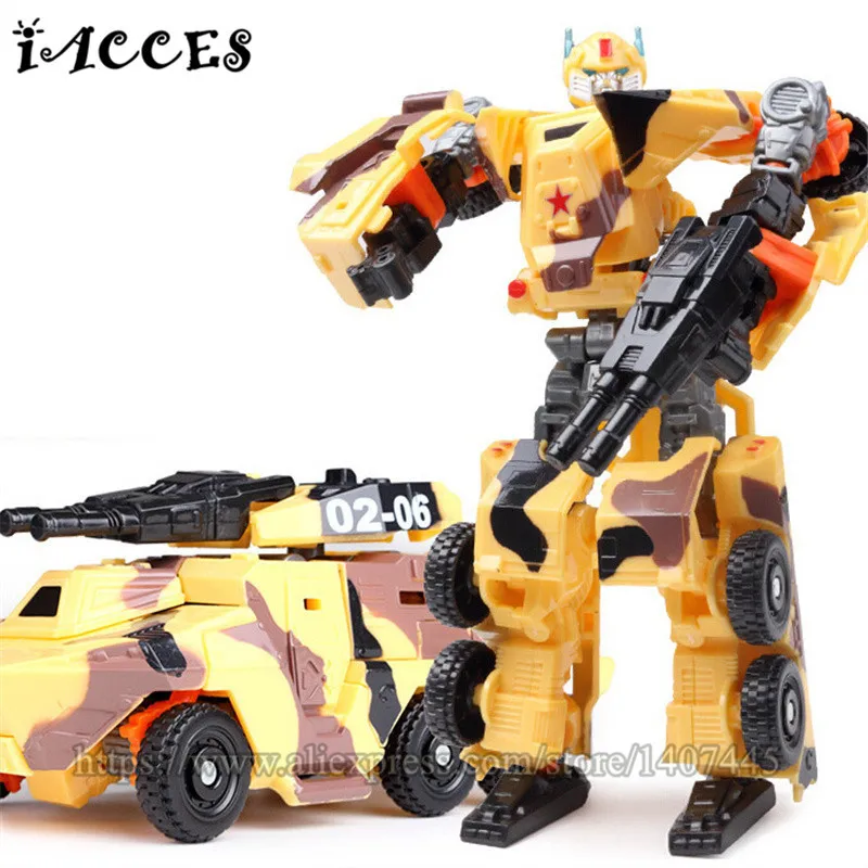 Классный танк военные игрушки экшн фигурки армированный автомобиль робот