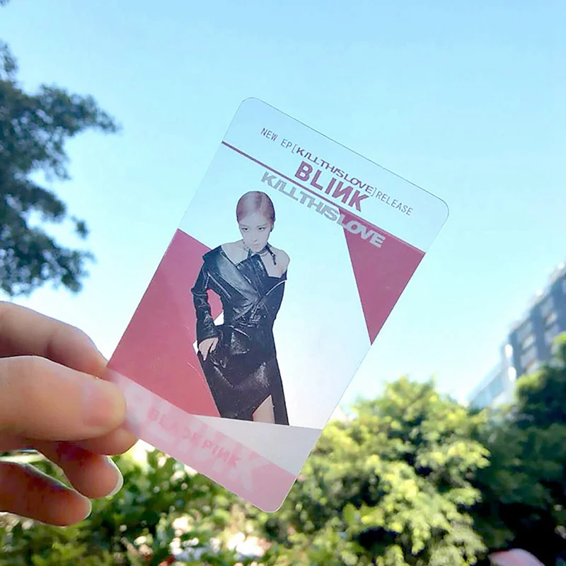 5 шт./компл. Blackpink альбом убить любовь Фотокарта Kpop Прозрачный Карты женские группе Star DIY Бумага карта с фотографией для любителей подарки