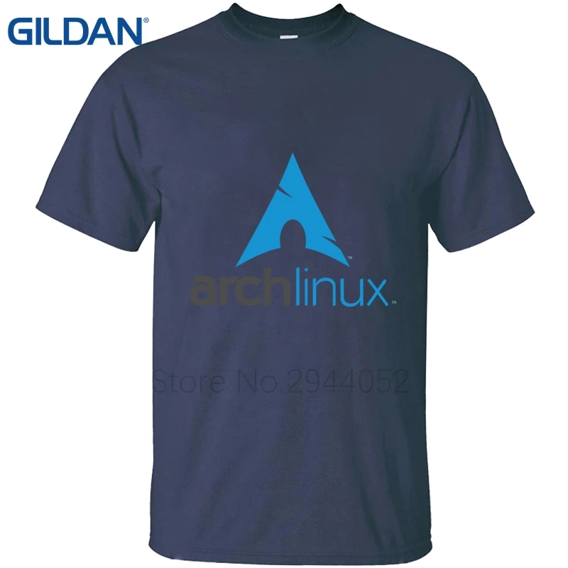 Novelty tshirt Arch Linux Logo Better blue Short Sleeves men tee shirt cotton simple jersey O-Neck | Мужская одежда