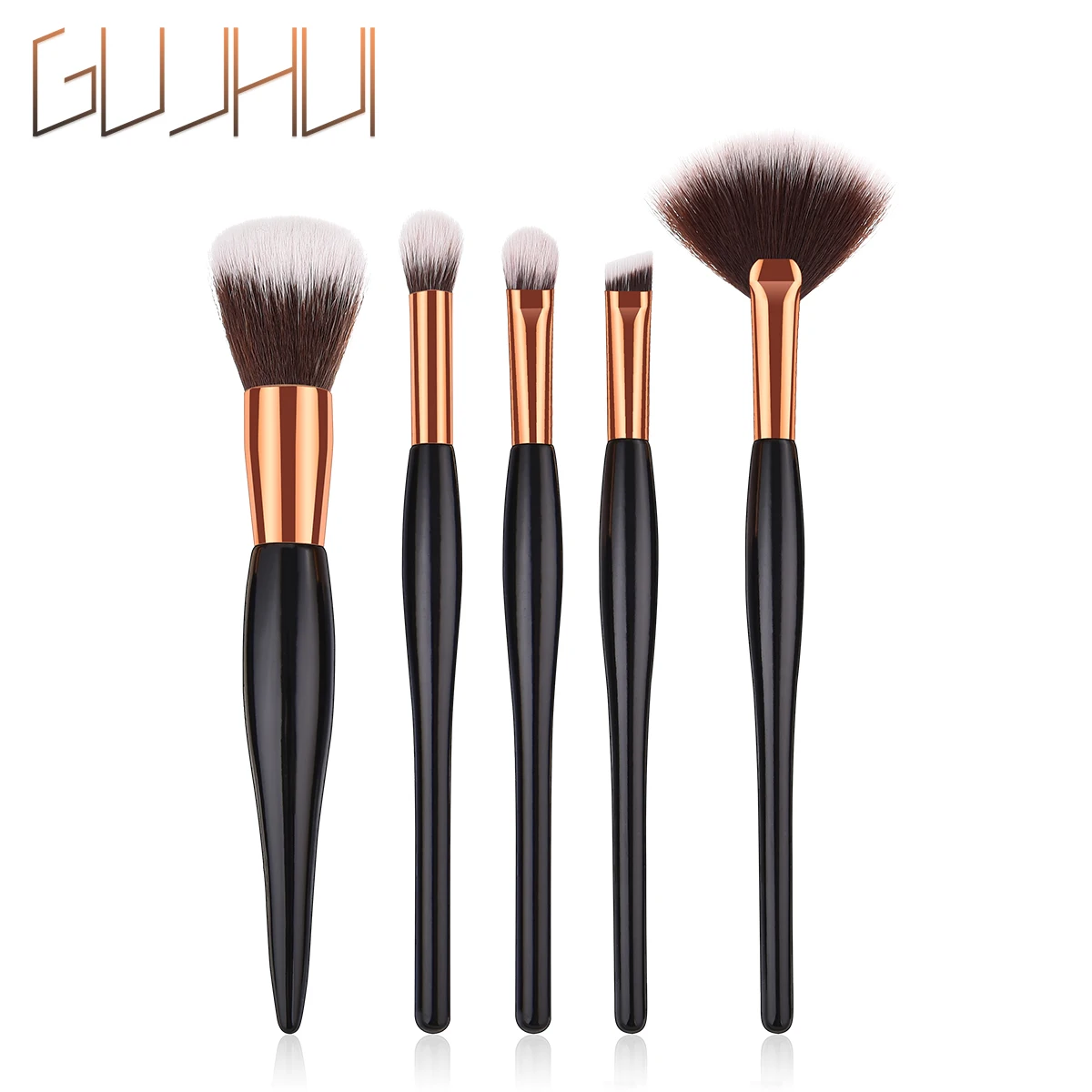 Профессиональная косметика для волос GUJHUI Black 6 шт. набор кистей макияжа лица пудры
