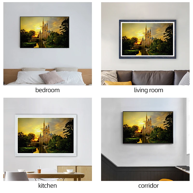 Полноразмерная Алмазная картина бриллиантовая 5D с изображением масляной