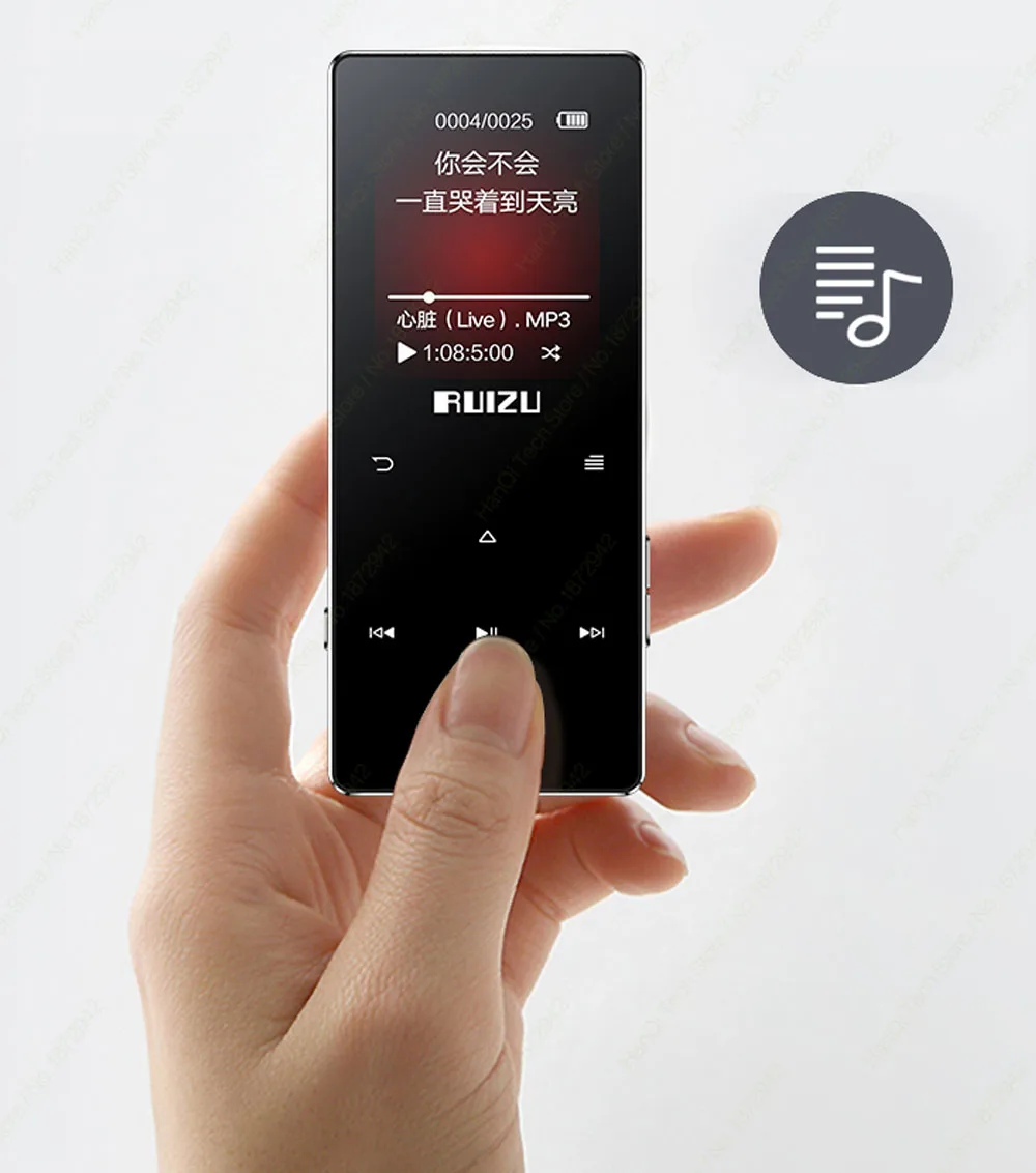 Ruidu D28 Bluetooth MP3 плеер 8G музыкальный плеер Портативный Walkman со встроенным динамиком поддержка fm-рекордер электронная книга часы Шагомер