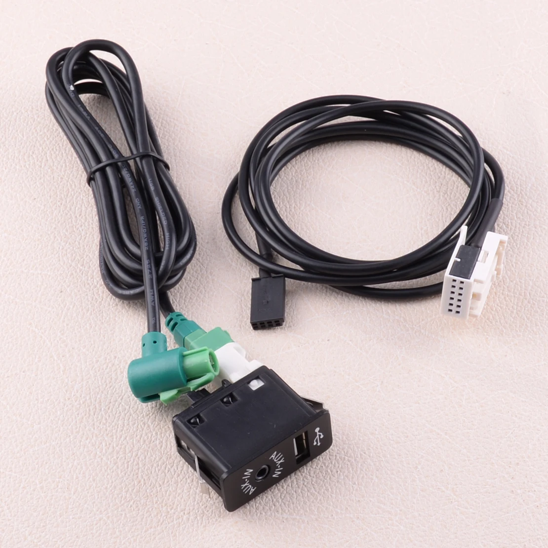 DWCX Автомобильный USB Aux переключатель гнездо жгут адаптера кабеля подходит для Mini