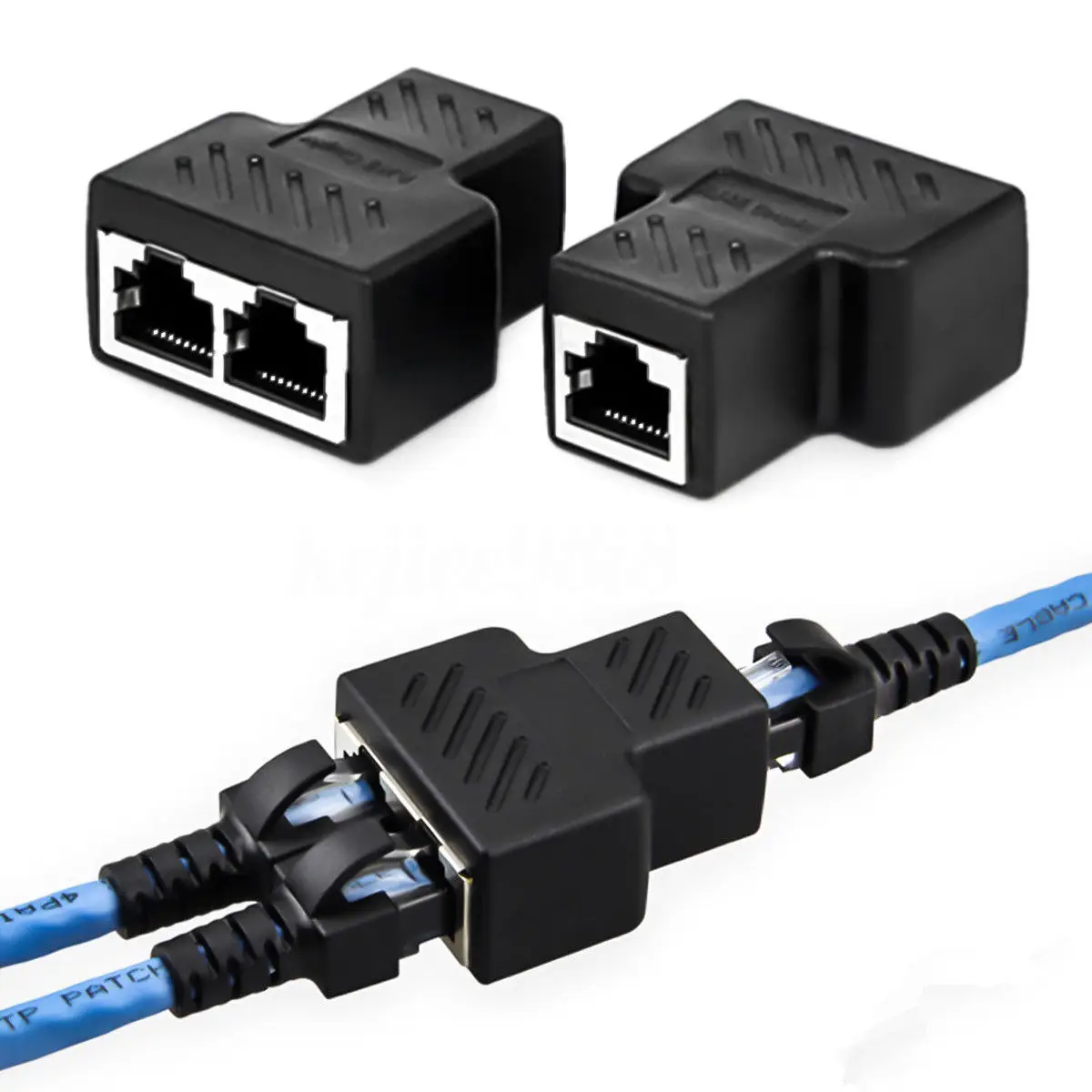 2 порта RJ45 Сплиттер адаптер LAN сеть Ethernet соединитель расширителя разъем лот 2шт |