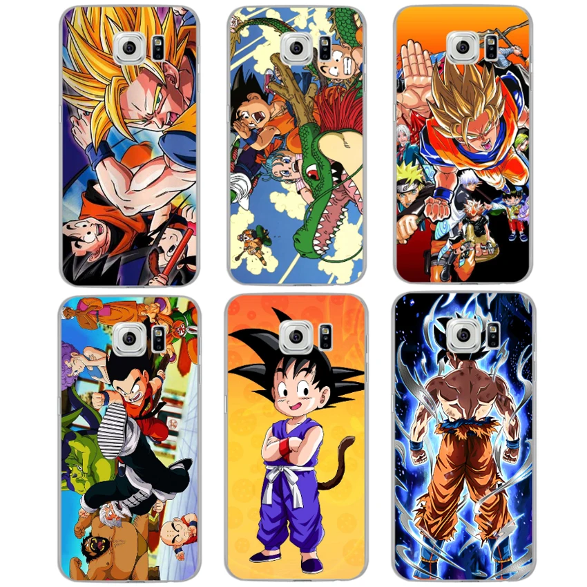 LPWZHMG Dragon Ball Pattern Clear Hard PC Phone Cases for Samsung Galaxy S7 edge S6 S8 S9 S10 Plus Back Cover Case |
