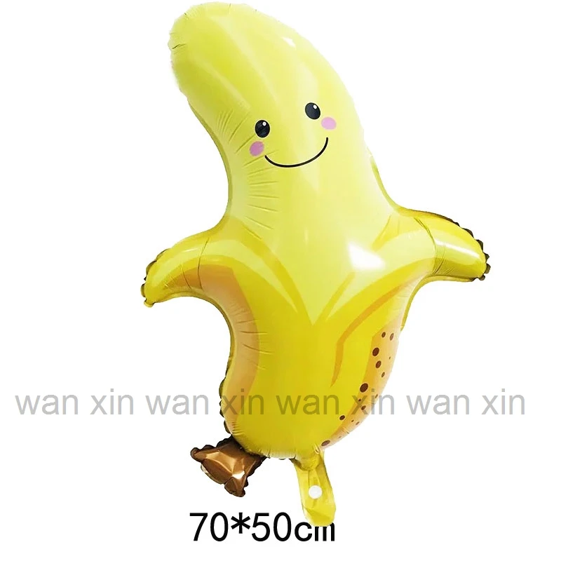 2pc banana Новые стильные воздушные шары из фольги для еды, Необычные воздушные шары из гамбургера, поп-кукурузы, Пончика, гелиевые шары, детские игрушки, украшения на день рождения, вечерние воздушные шары - Цвет: 2pc banana