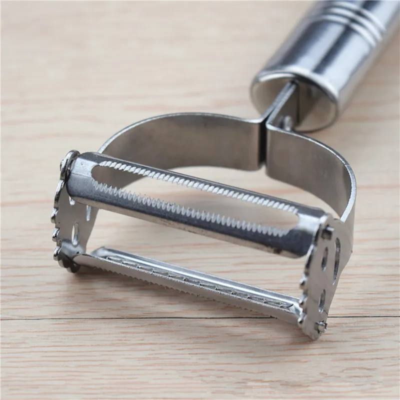 1 шт. двойная Овощечистка и нож для чистки нарезки соломкой острый резак из