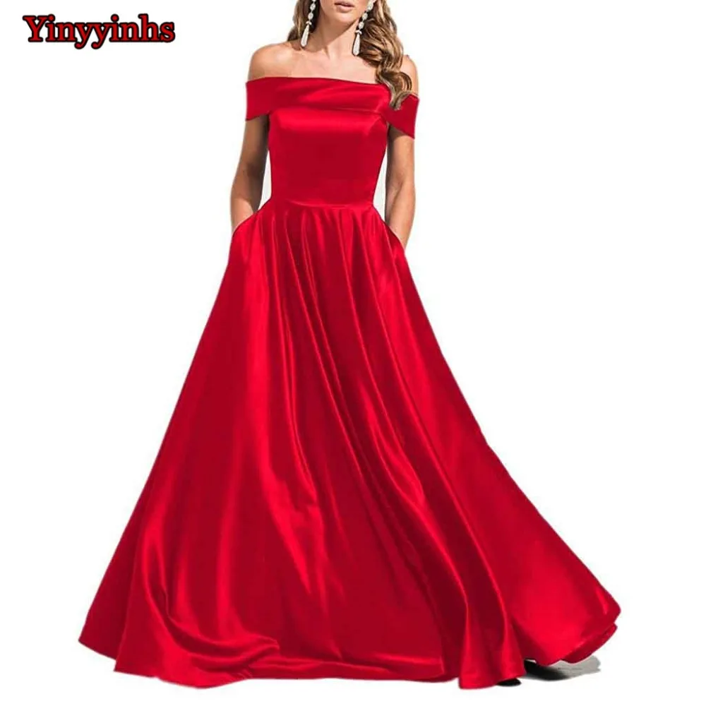 Yinyinhs длинное платье для выпускного вечера Vestido de Festa в пол вечернее