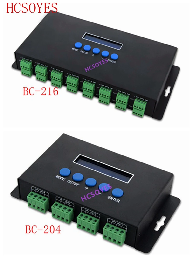 BC 216/BC 204 680 пикселей * 4CH led контроллер Artnet для SPI/DMX Pixel Light 340 16CH + два порта