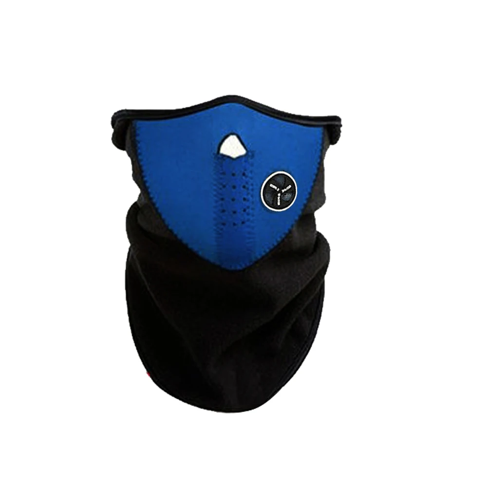 Blue Зимняя Маска унисекс для лица для холодной погоды, мотоциклетная маска для сноуборда и шеи, Неопреновая флисовая черная розовая маска для лица, маска для рта - Цвет: Blue