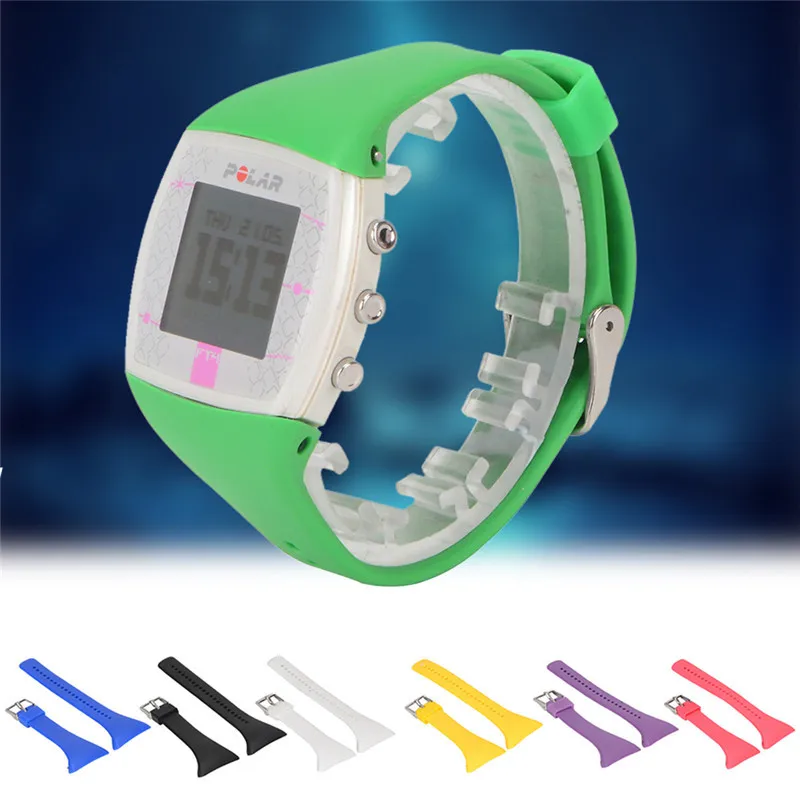 Ремешок силиконовый для смарт часов POLAR FT4 FT7 20 см|silicone wrist strap|band bandsstrap for |