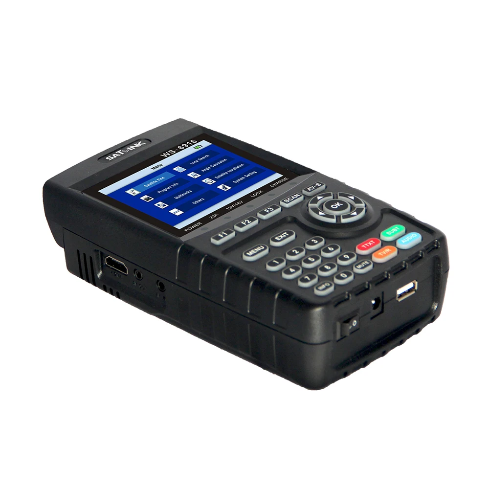 WS6916 Оригинал Satlink DVB S2 спутниковое метр MPEG 2/MPEG 4 WS 6916 сатфайндер Высокое Разрешение