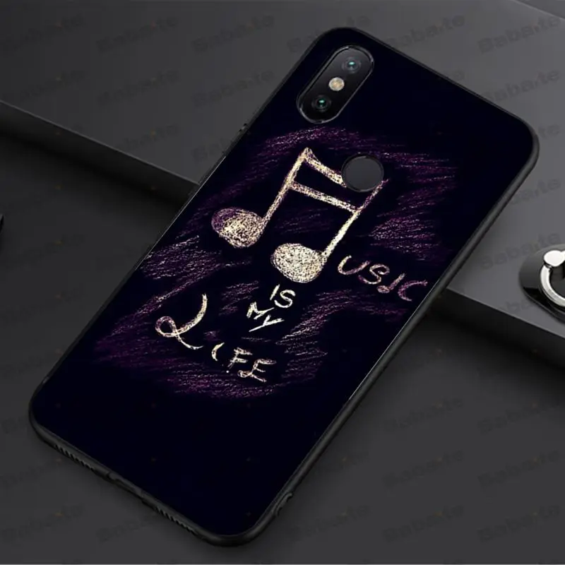 Мягкий чехол для телефона Babaite Music Is My Love Custom Photo redmi 5plus 5A 6pro 4X note5A note4x note7 6A