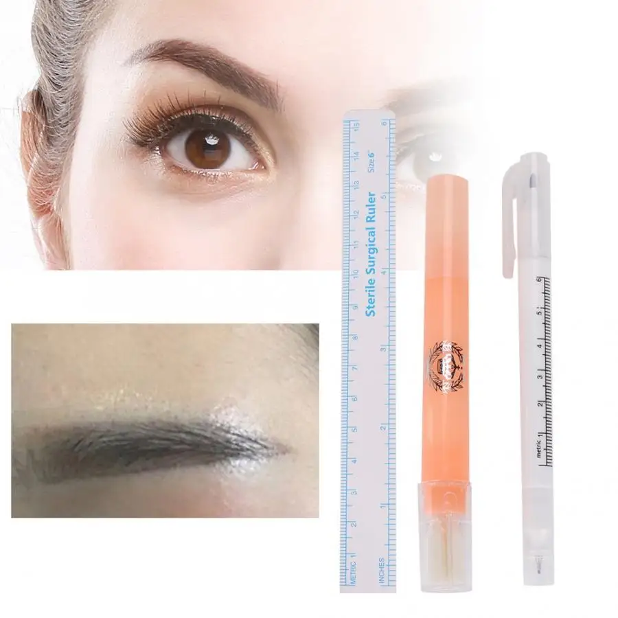 

Ручка для перманентного макияжа, водостойкая ручка для микроблейдинга, маркер для удаления татуировок, набор стирающихся ручек, товары для ...