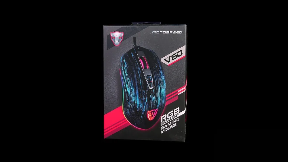 Motospeed V60 Проводная игровая мышь USB 7 кнопок 5000 dpi светодиодный оптический USB компьютерная мышь геймерские мыши игровая мышь Бесшумная Mause для ПК