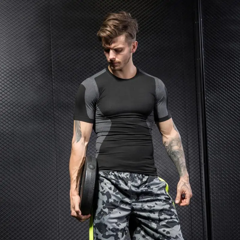 Модные Для мужчин лето мышцы Футболка Большие размеры Бодибилдинг Фитнес топы