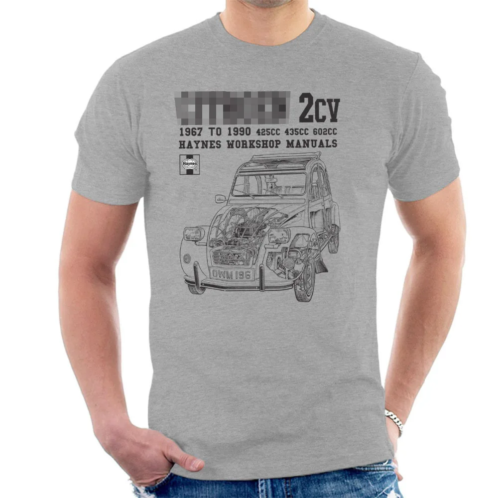 Франция классический автомобиль 2Cv бренд-одежда футболки хип-хоп простой Сращивание футболки 3D печатных футболки