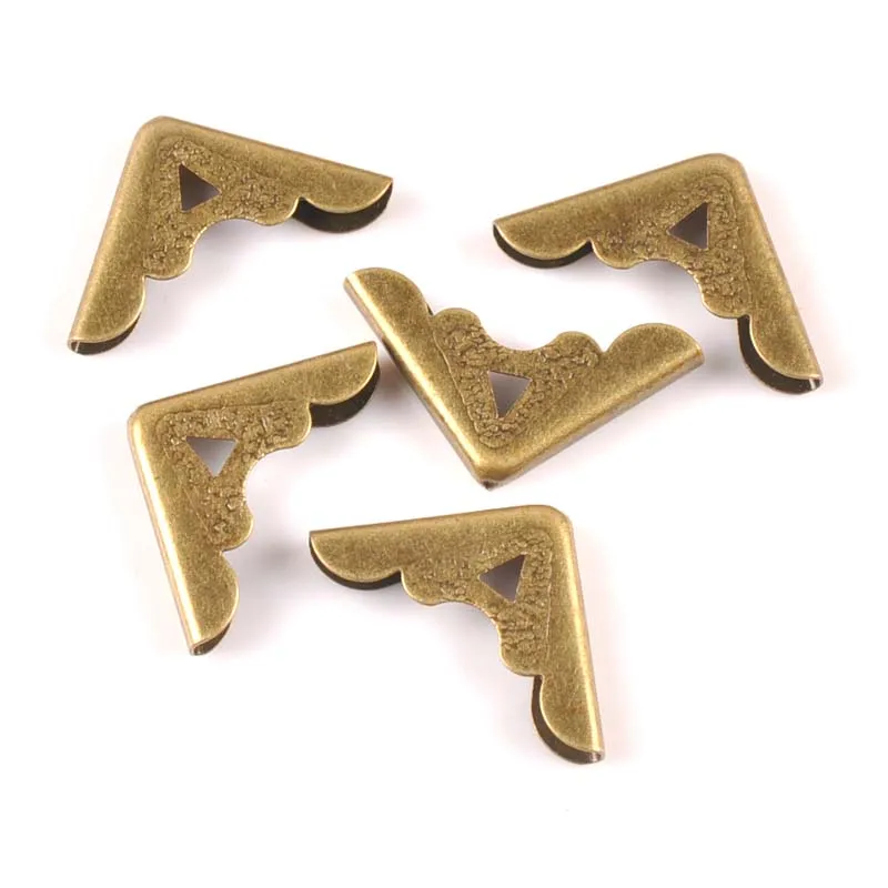 bronze 50 шт Смешанные Угловые книги diy Металлические Альбомы меню папки ФОТО УГОЛКИ протекторы для декора ремесло 17x17x2,5 мм CP2201 - Цвет: bronze