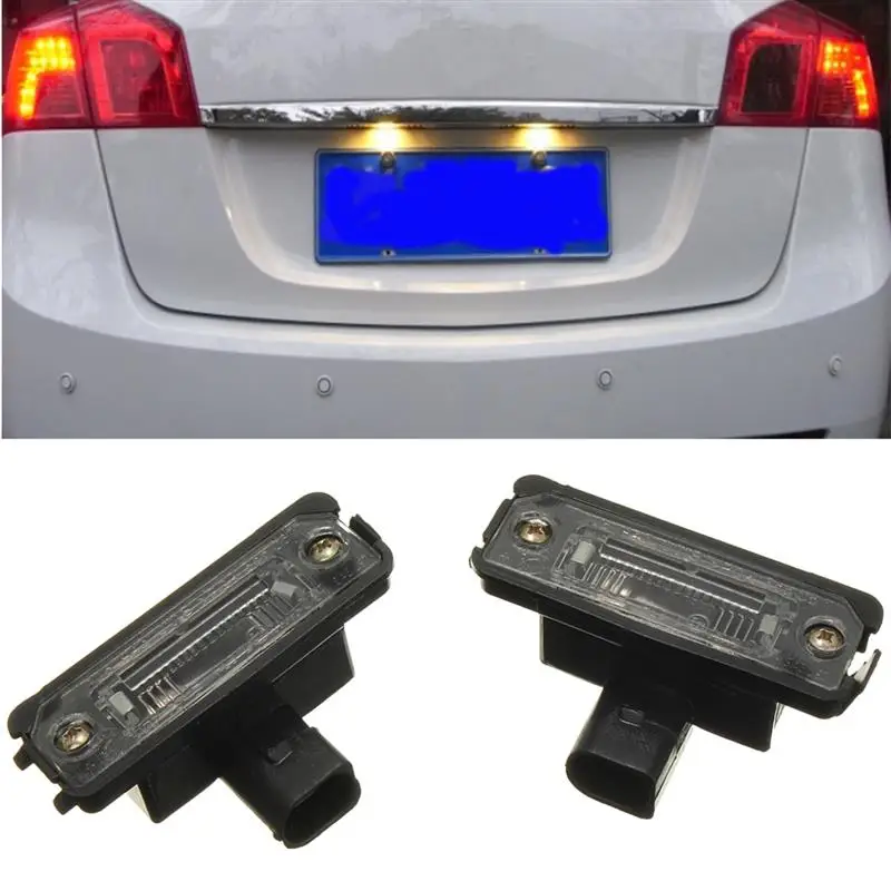 2X OEM номерной знак светильник лампы для VW LUCI TARGA VOLKSWAGEN GOLF 4 6 JETTA POLO PASSAT B6