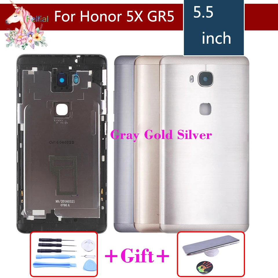 Оригинальная крышка батарейного отсека для Huawei Honor 5X X5 GR5 задняя корпуса сменная