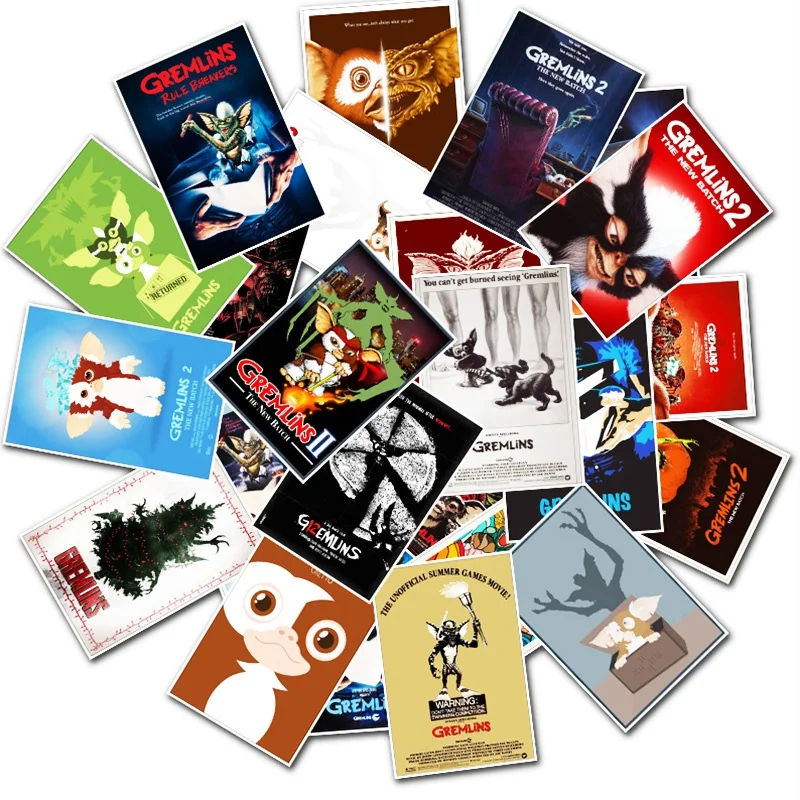 D151(25pcs) 25 шт./партия Fantasy horror movie GREMLINS наклейка s для ноутбука телефон холодильник, скейтборд DIY Наклейка для детей игрушки - Цвет: D151(25pcs)