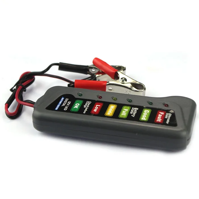 12 В Батарея цифровой генератор тестер состояние с 6 светодиодными индикаторами
