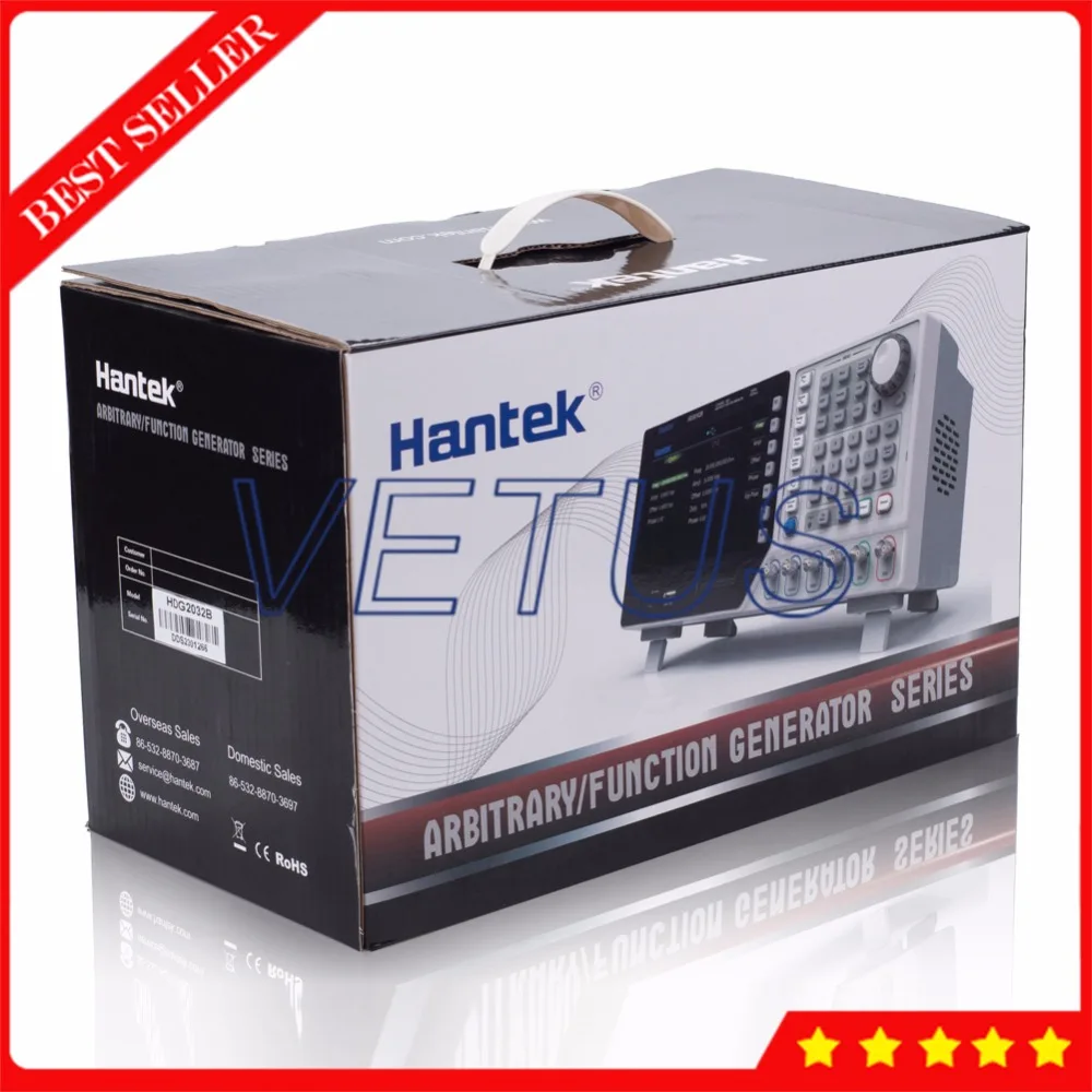 Hantek HDG2102B функциональный генератор цена с 64M памятью 100MHz 250MSa/s сигналов
